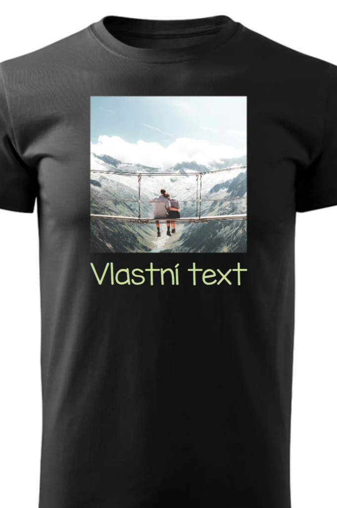 Foto 2 Personalizované pánské tričko s vlastním potiskem
