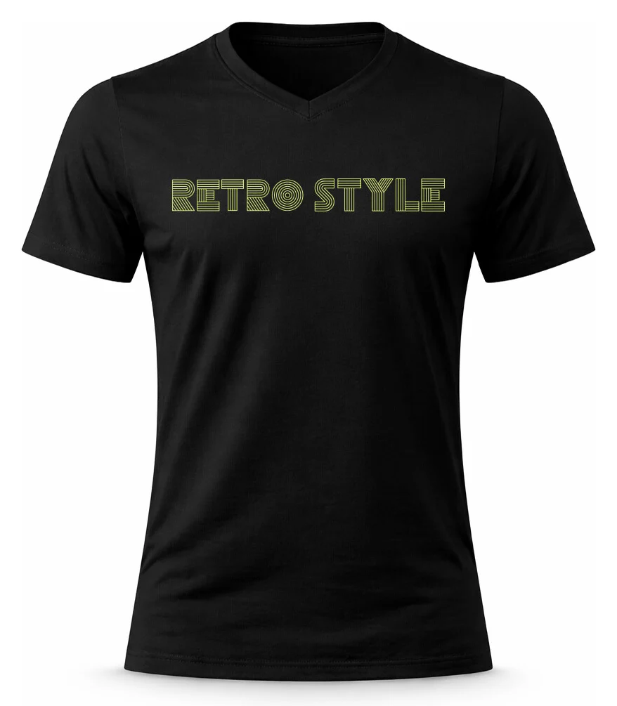 Pánské bavlněné tričko s potiskem - RETRO STYLE