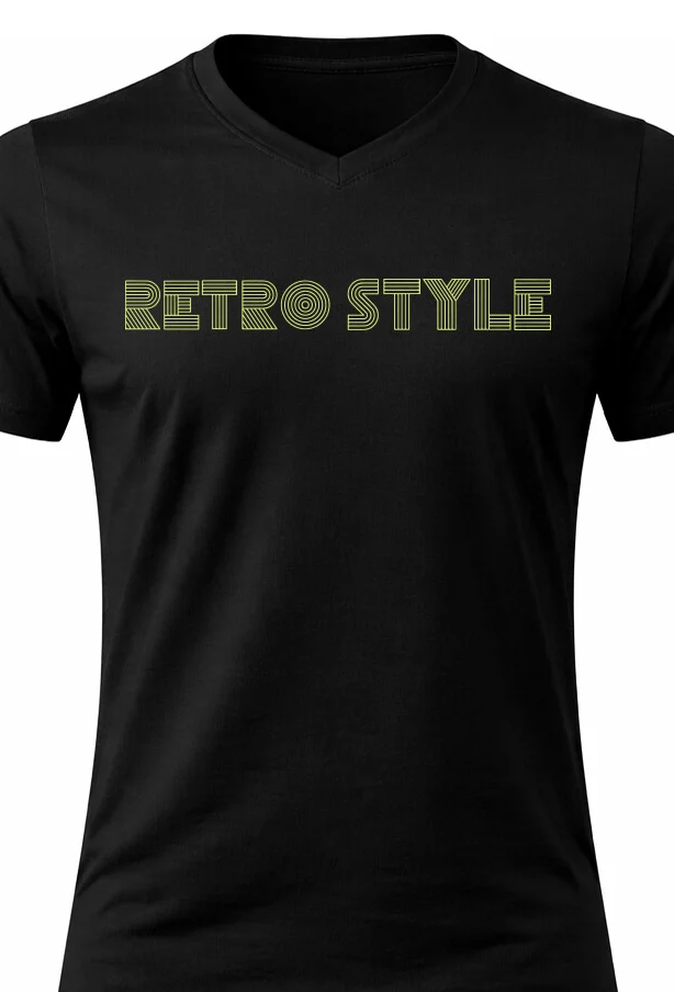 Foto 2 Pánské bavlněné tričko s potiskem - RETRO STYLE