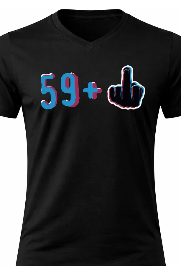 Foto 2 Pánské vtipné tričko s potiskem - 59+1