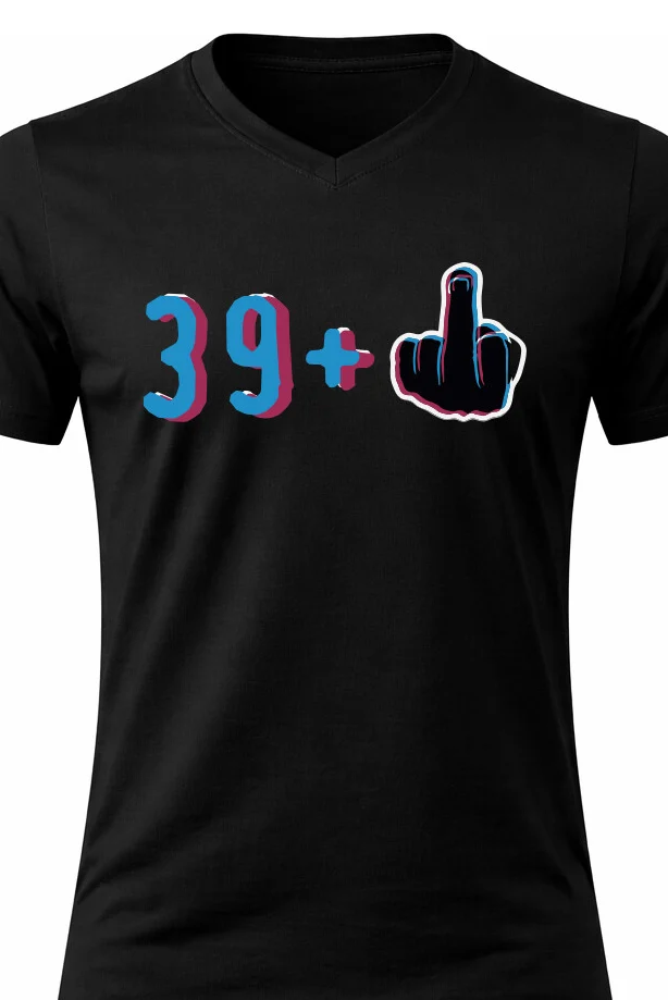 Foto 2 Pánské vtipné tričko s potiskem - 39+1