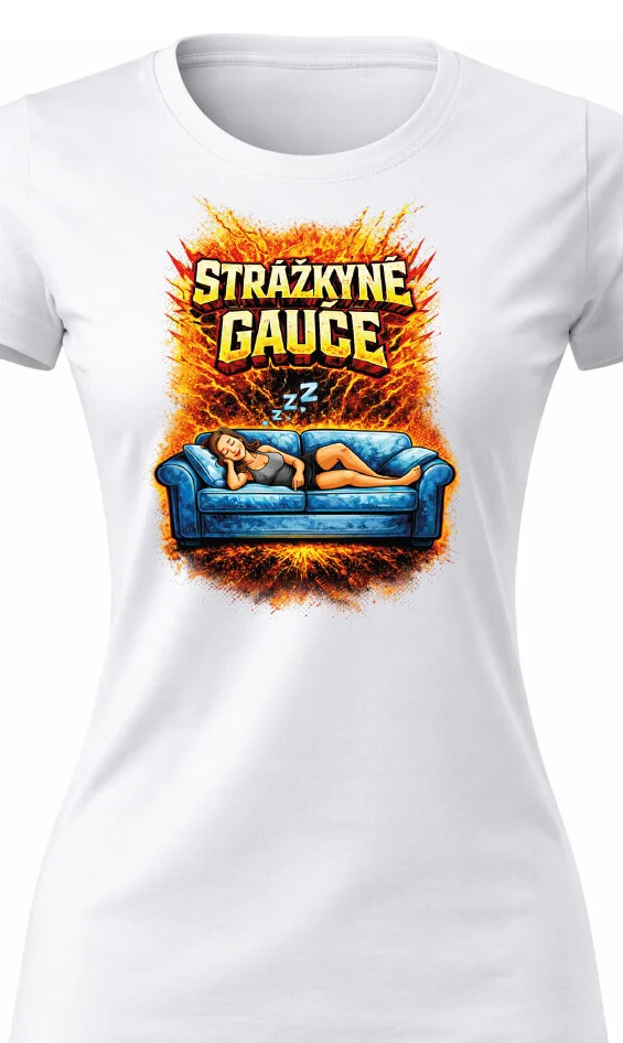 Foto 2 Dámské vtipné tričko s potiskem - STRÁŽKYNĚ GAUČE