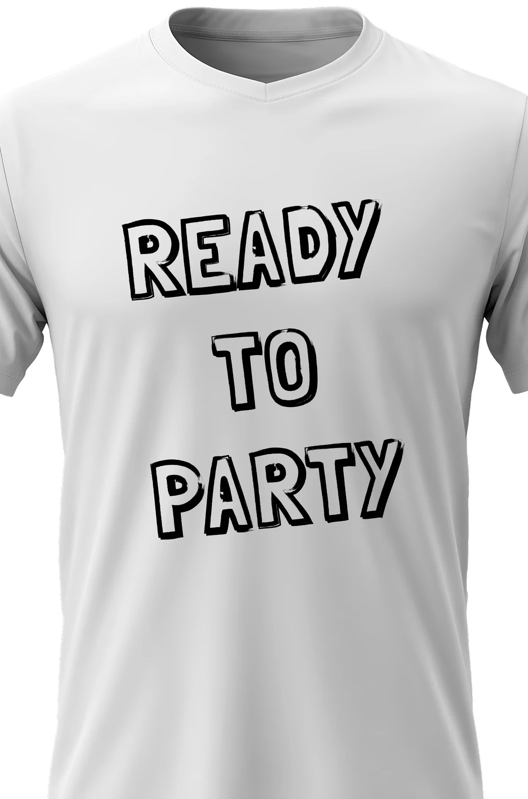 Foto 2 Pánské bavlněné tričko s potiskem - READY TO PARTY