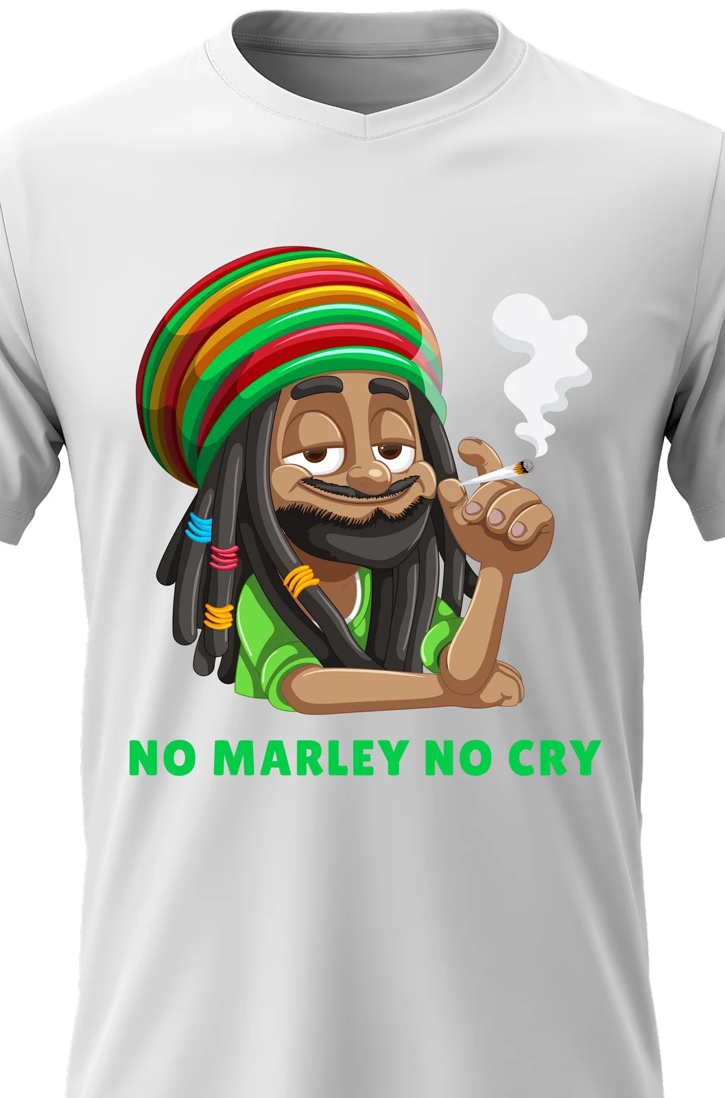 Foto 2 Dámské bavlněné tričko s potiskem - BOB MARLEY
