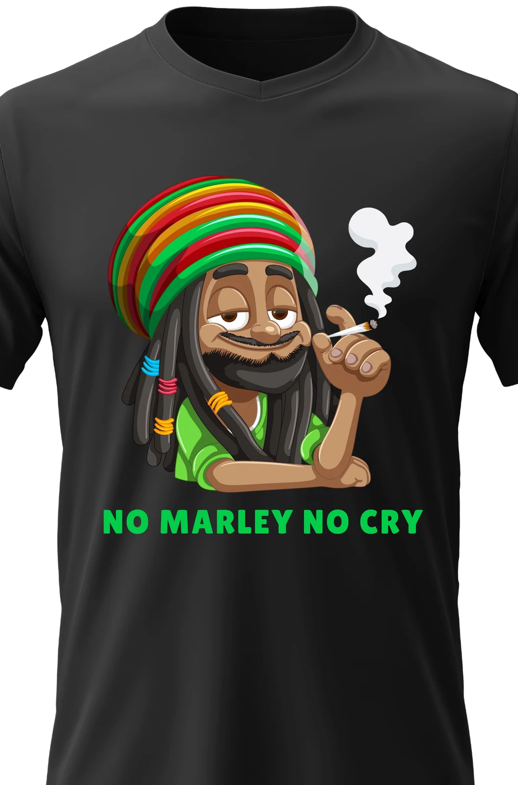 Foto 2 Pánské bavlněné tričko s potiskem - BOB MARLEY