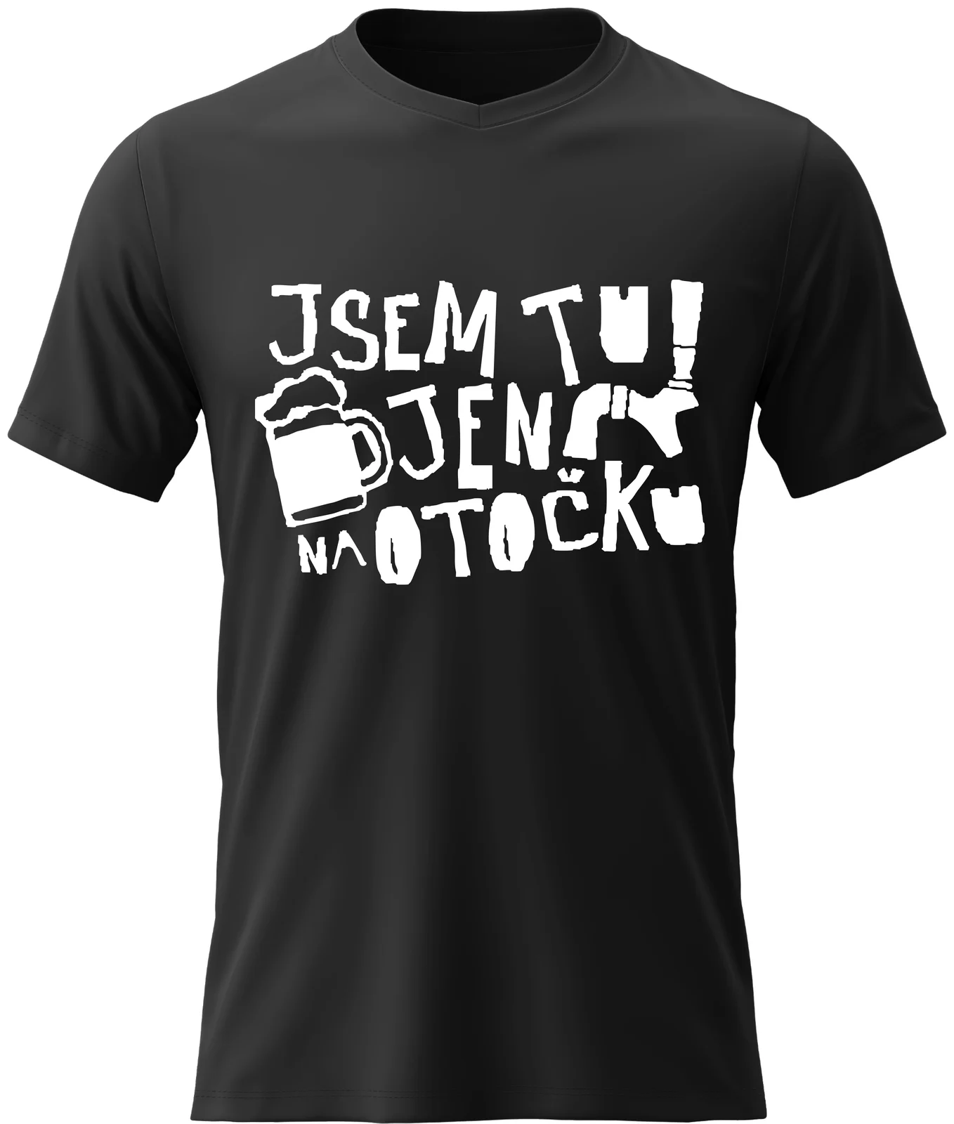 Pánské vtipné tričko s potiskem - JSEM TU JEN NA OTOČKU