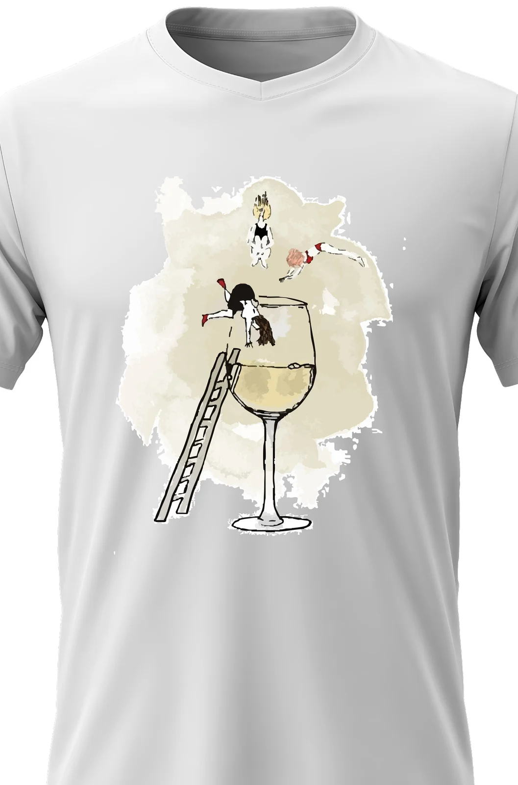 Foto 2 Dámské vtipné tričko s potiskem - SKOK DO VÍNA