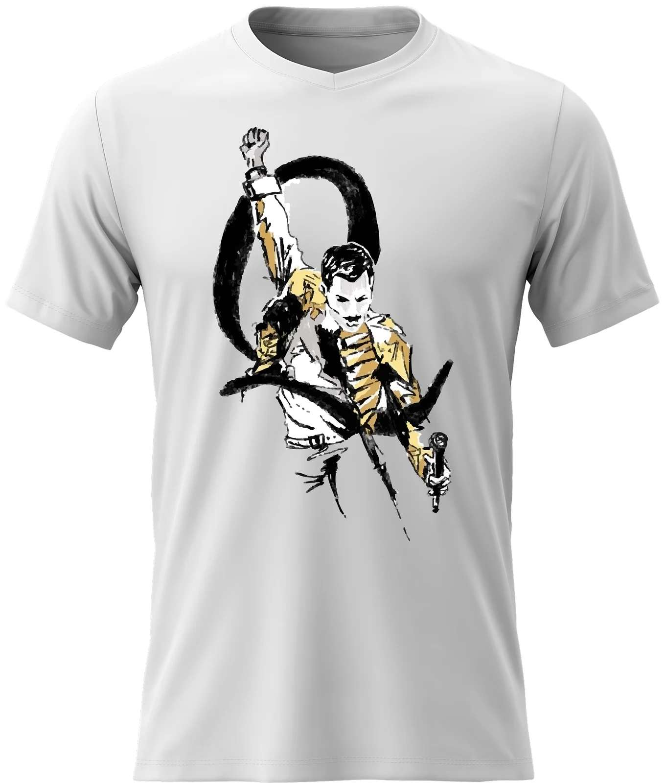 Dámské bavlněné tričko s potiskem - FREDDIE MERCURY