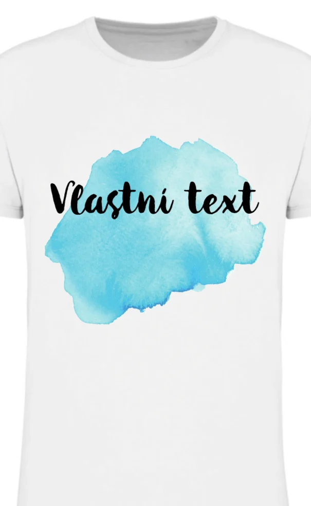 Foto 2 Personalizované pánské tričko - Akvarelový otisk