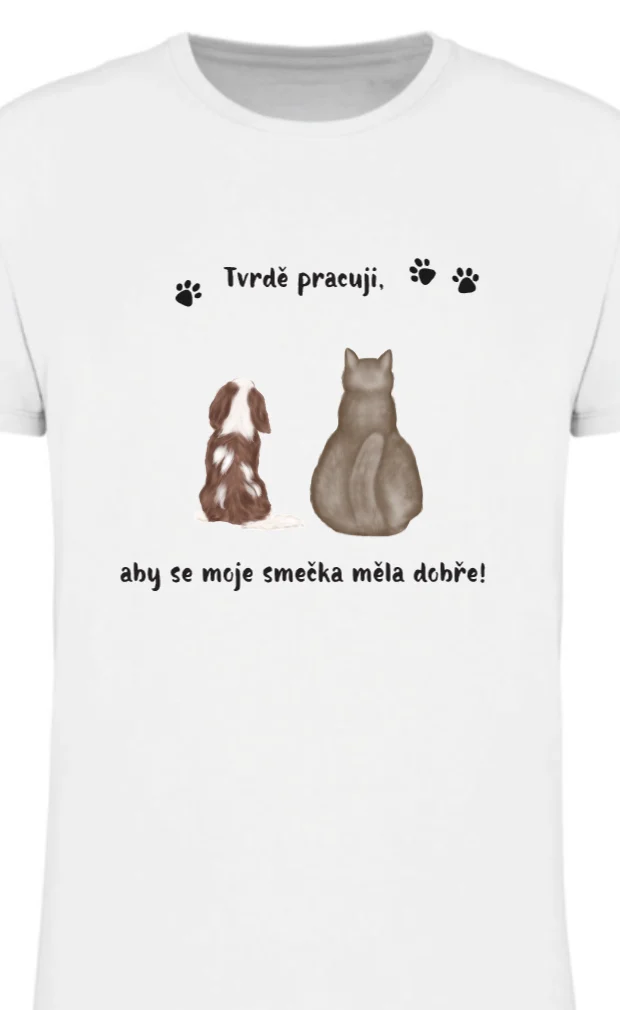 Foto 2 Personalizované pánské tričko s ilustrací zvířátek