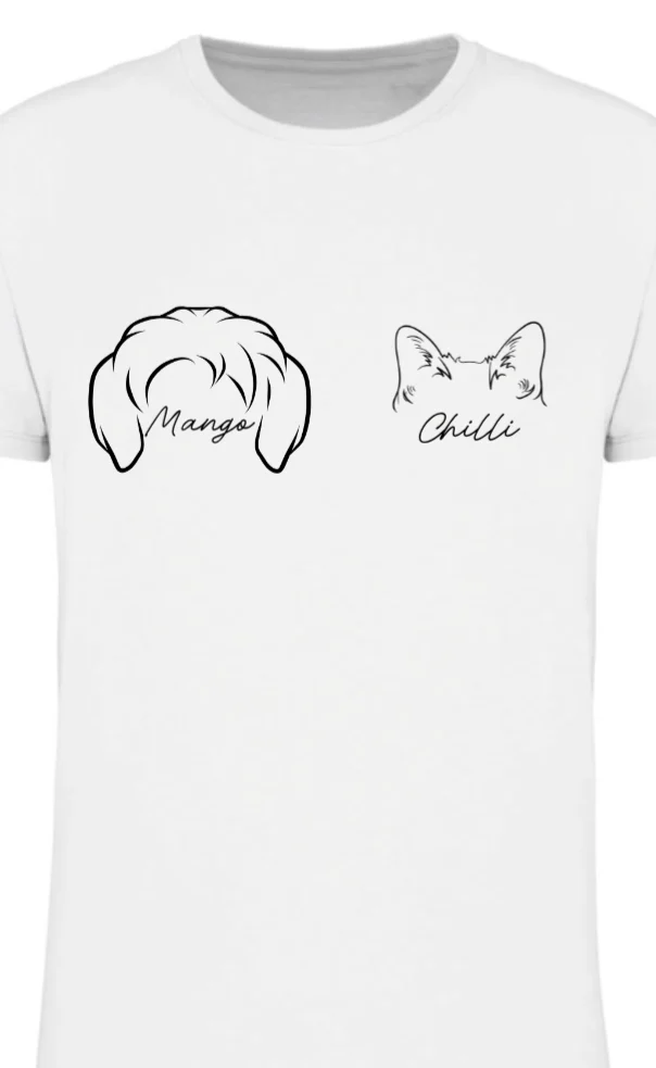 Foto 2 Personalizované dámské tričko se zvířecímí oušky