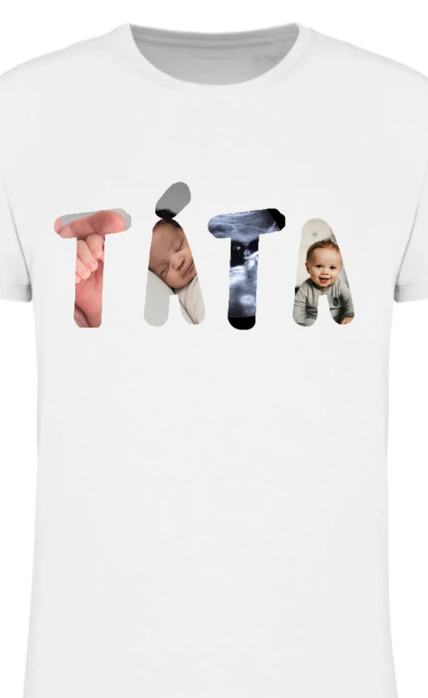 Foto 2 Personalizované pánské tričko - táta/děda z fotek