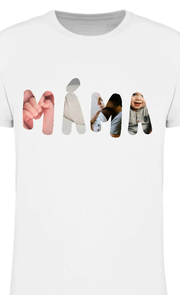 Foto 2 Personalizované dámské tričko - máma/babi z fotek