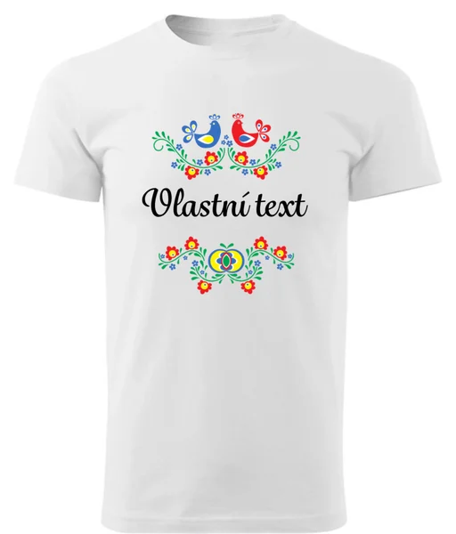 Personalizované pánské tričko s folklórním vzorem