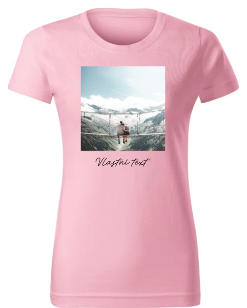 Personalizované dámské tričko s vlastním potiskem