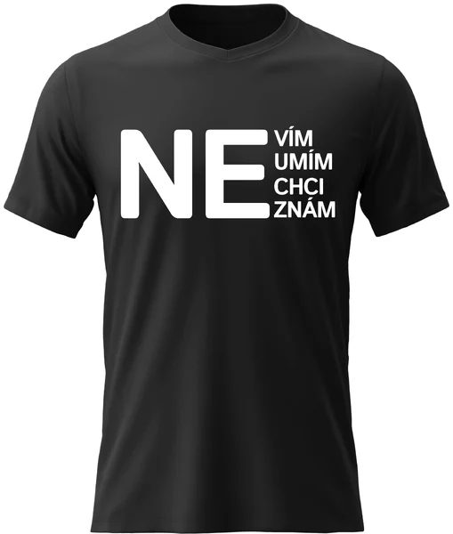 Pánské vtipné tričko s potiskem - NE 