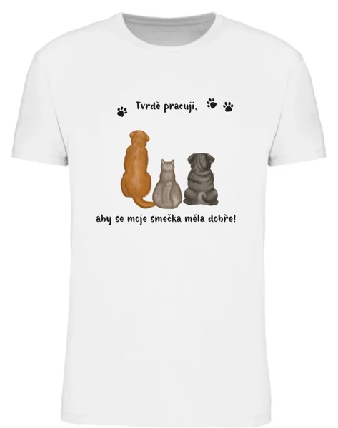 Personalizované dámské tričko s ilustrací zvířátek