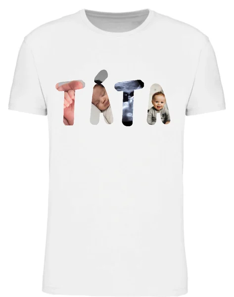 Personalizované pánské tričko - táta/děda z fotek